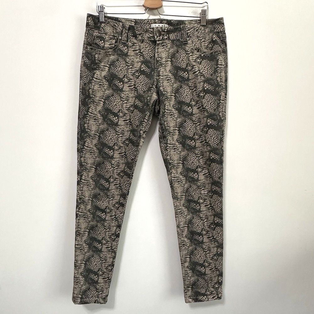 CAbi Diamondback Skinny Jeans #958 Size 10 Trendy Snake Party Cocktail‎ Club